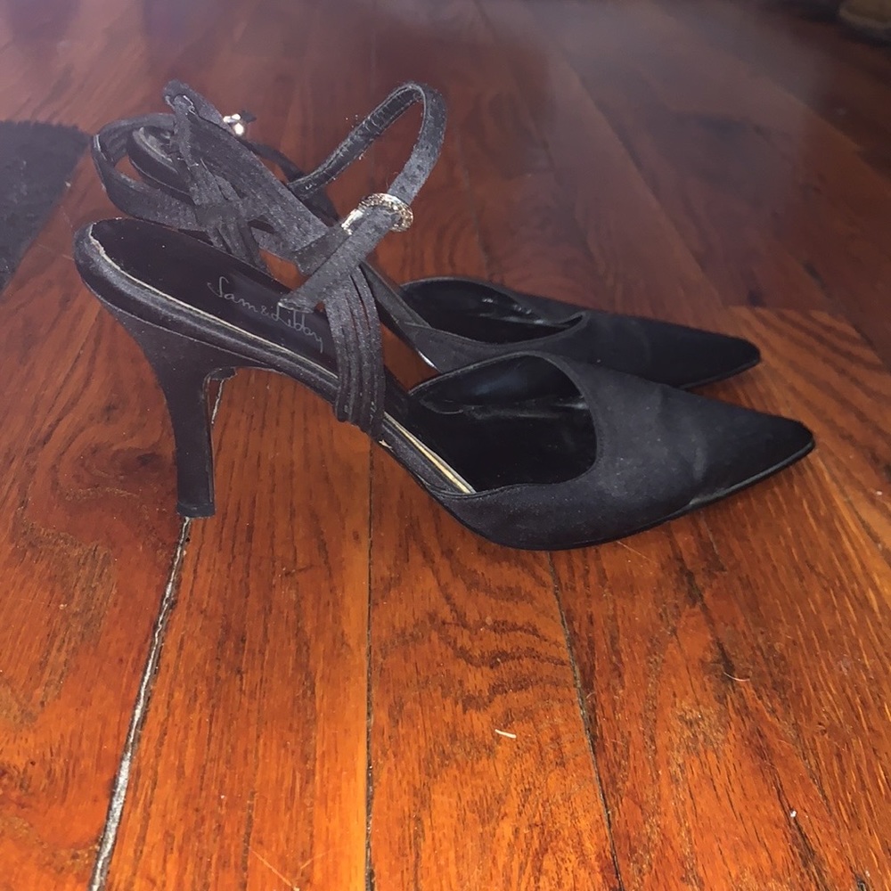 Black heels with ankle strap